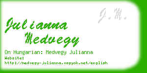 julianna medvegy business card